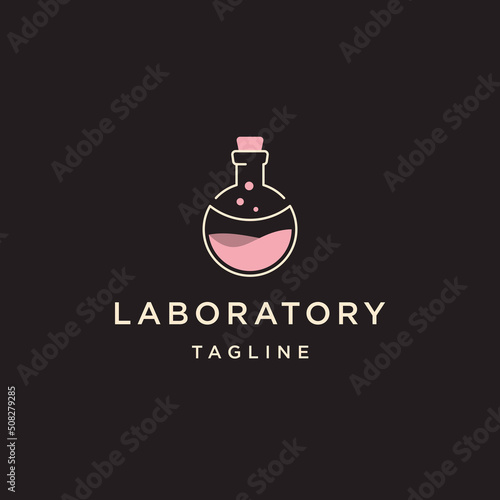 Potion labs logo icon design template flat vector