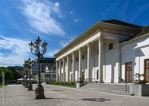 Casino and Health spa center in the spa park of Baden Baden. Baden Wuerttemberg, Germany, Europe