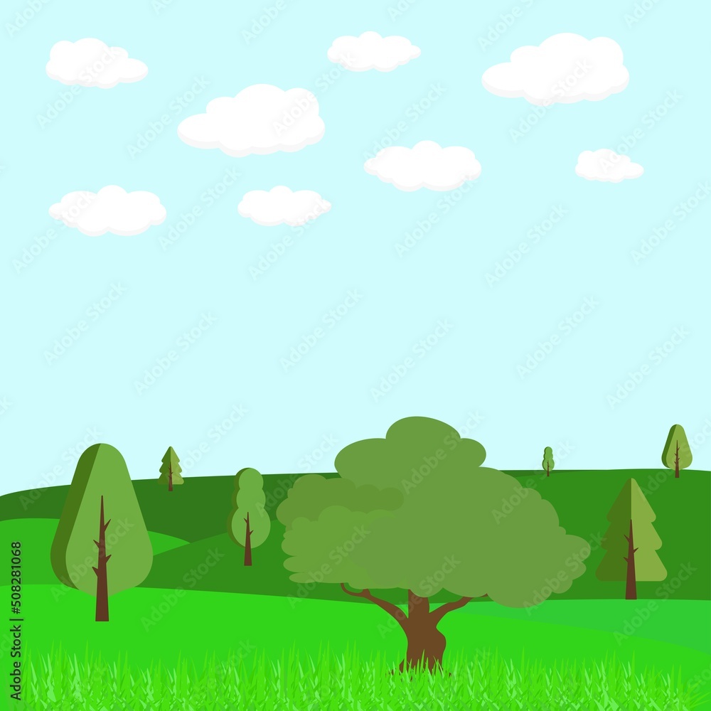 Landscape. Vector illustration Landscape. Vector illustration