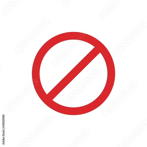 Stop sign on a white background. Vector illustration