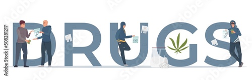 Drugs Flat Banner