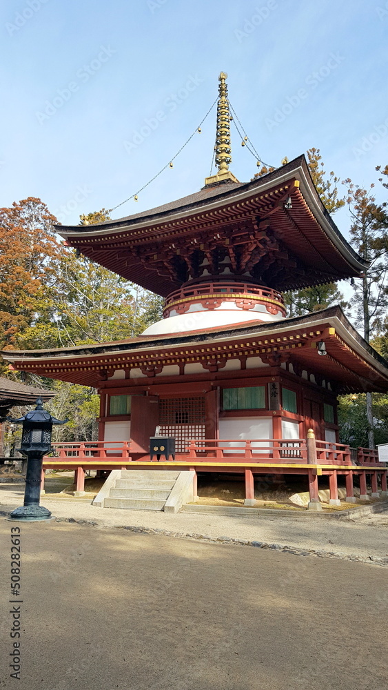 A small, secluded temple town has developed around the sect's headquarters that Kobo Daishi built on Koyasan's wooded mountaintop. Since then over one hundred temples have sprung up along the streets 