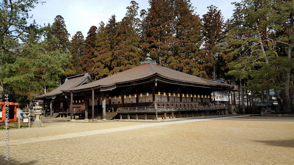 A small, secluded temple town has developed around the sect's headquarters that Kobo Daishi built on Koyasan's wooded mountaintop. Since then over one hundred temples have sprung up along the streets 