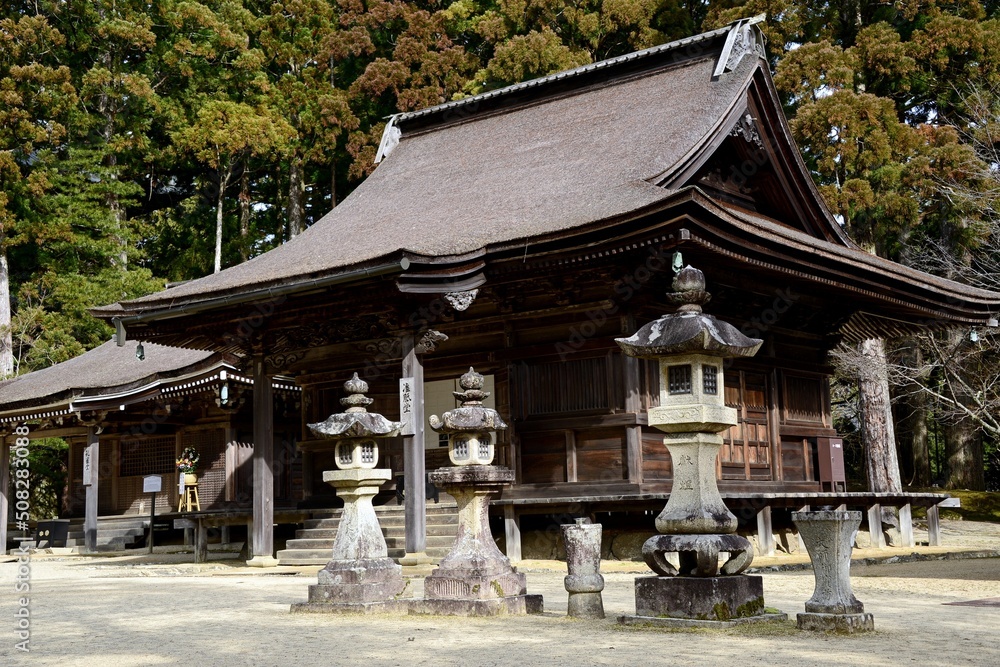A small, secluded temple town has developed around the sect's headquarters that Kobo Daishi built on Koyasan's wooded mountaintop. Since then over one hundred temples have sprung up along the streets A small, secluded temple town has developed around the sect's headquarters that Kobo Daishi built on Koyasan's wooded mountaintop. Since then over one hundred temples have sprung up along the streets