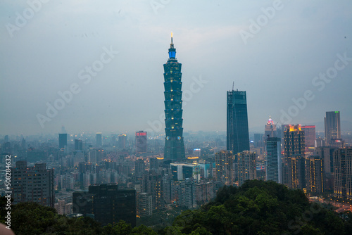 Taipei Skyline with Taipei 101 Tower