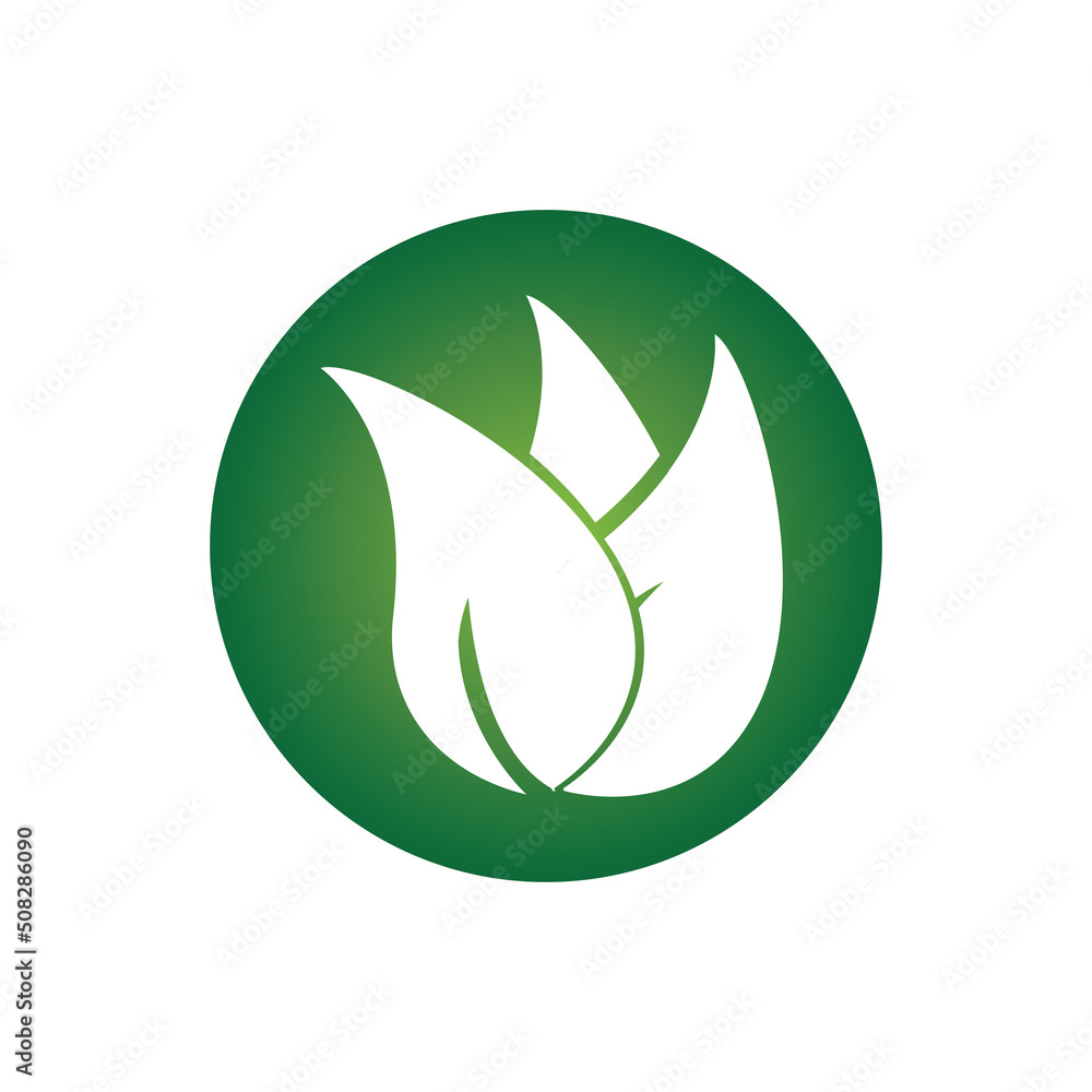 leave logo vector design and icon leave logo vector design and icon