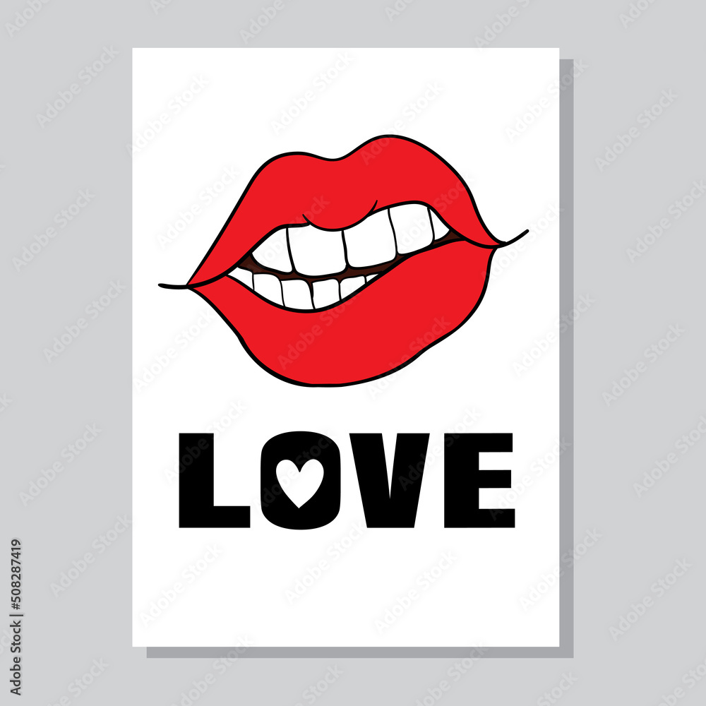 Obraz premium happy Valentine's day. Hand drawn brush pen lettering on gold and grey glittering hearts background. design for holiday greeting card .
