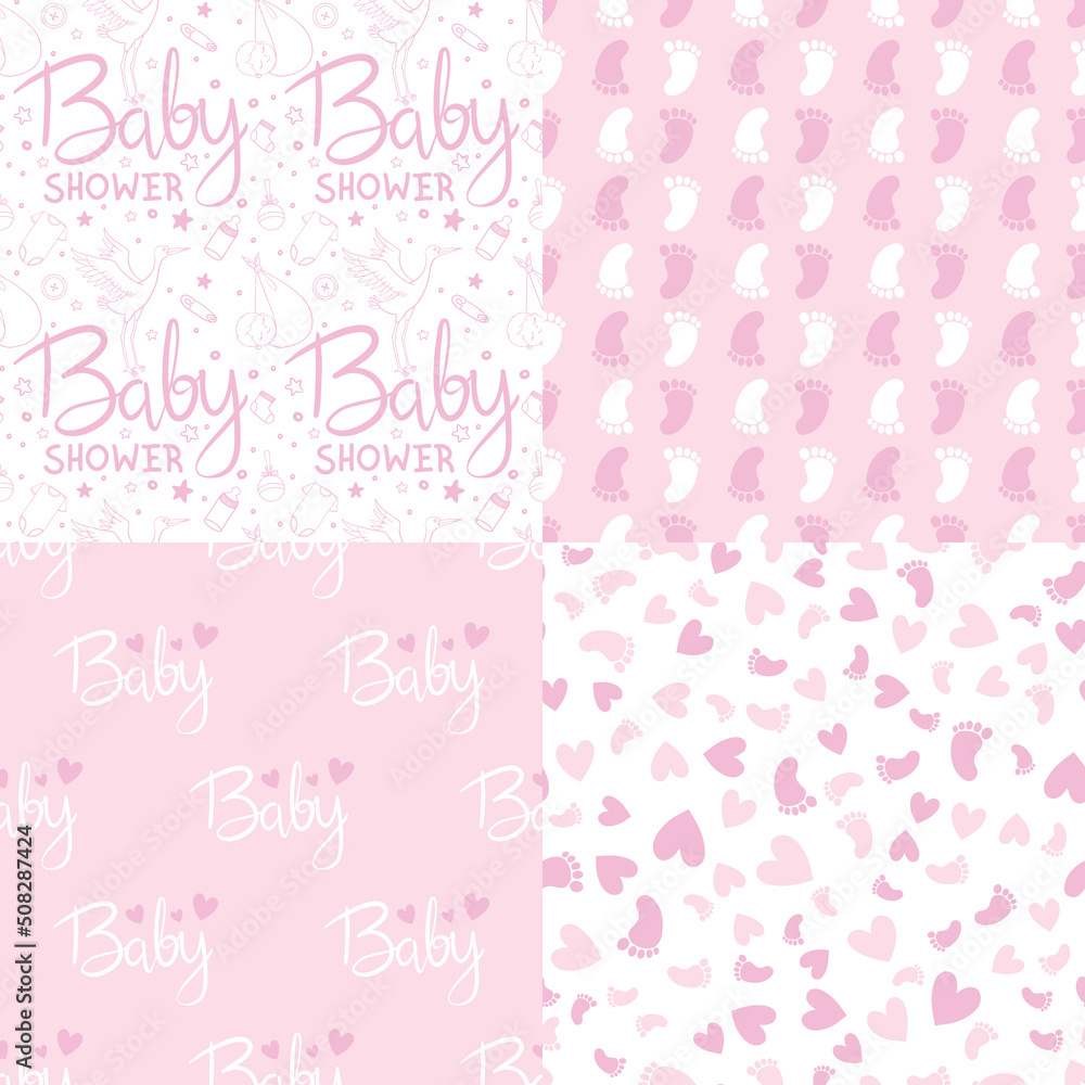 Vector greeting card. Baby shower card. Baby announcement card design element. Vector greeting card. Baby shower card. Baby announcement card design element.