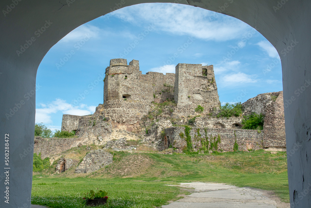 Ruins of the Levice Castle. Levicky hrad, Slovakia.