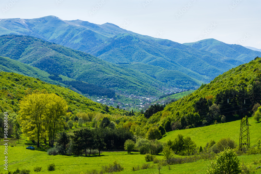 Awesome landscape with trees and forest, Vanadzor