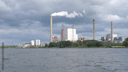 Amercentrale coal fired power plant power station in Geertruidenberg, the Netherlands photo