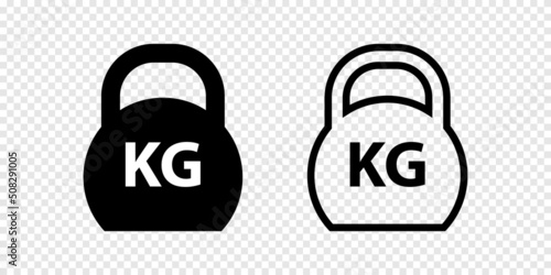Kettlebell icon symbol simple design
