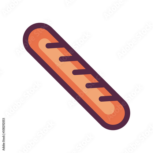 flat cool sausage design