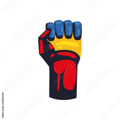 flat colombian fist design