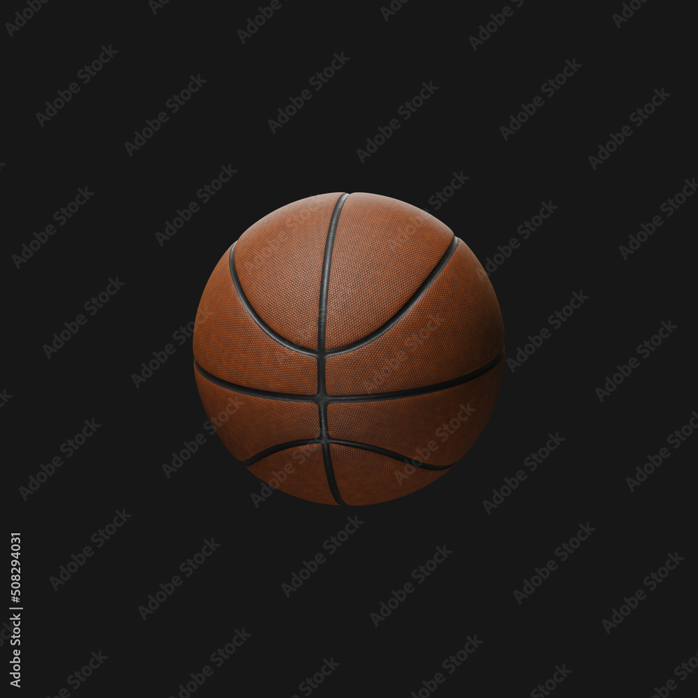 Amazing basketball ball. 3d illustration