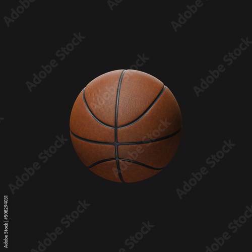 Amazing basketball ball. 3d illustration