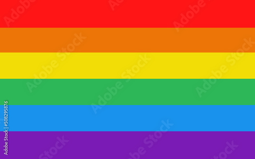 Vector LGBT flag. Rainbow flag. LGBTQ pride.