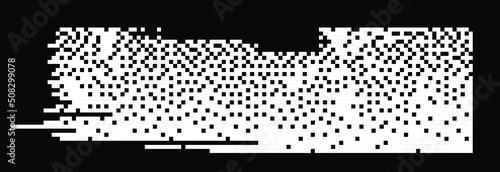 Abstract vector background with pixel bitmap glitches and flickers and datamoshing effect.
