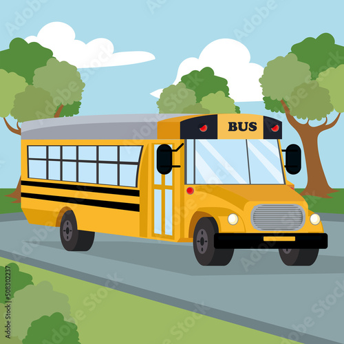 school bus poster