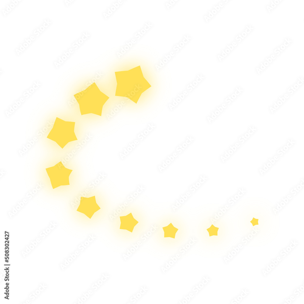 glowing star line element glowing star line element