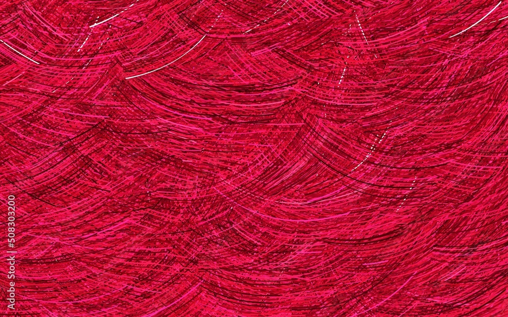 Fototapeta premium Light Pink vector backdrop with bent lines.