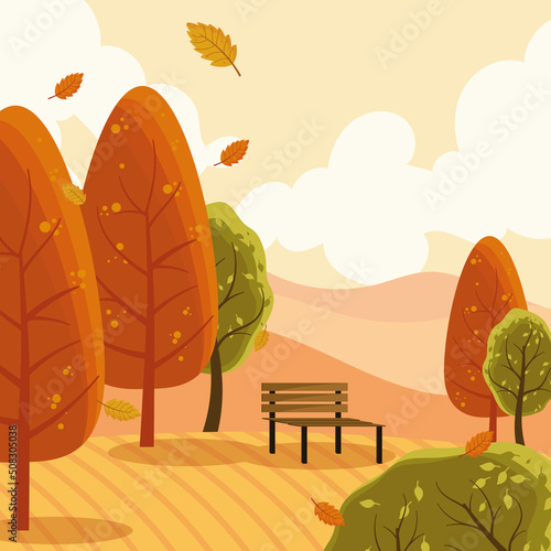 park in autumn