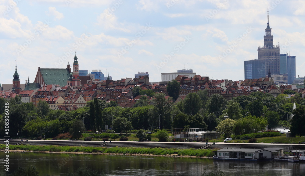 view of the town, Old city in Warsaw