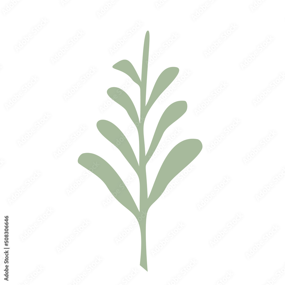 Green Leaf vector isolated on white background. Leaves in modern flat style. Green Leaf vector isolated on white background. Leaves in modern flat style.