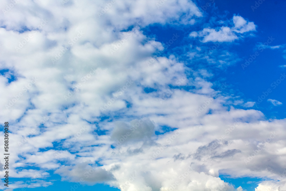 Obraz premium Blue sky with white clouds beautiful cloudscape and background Germany.