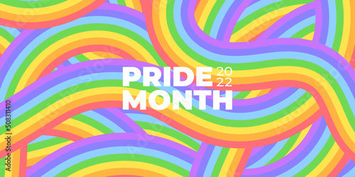 Geometric LGBT Pride Month vector pattern.