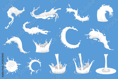 Milk Splashes Set