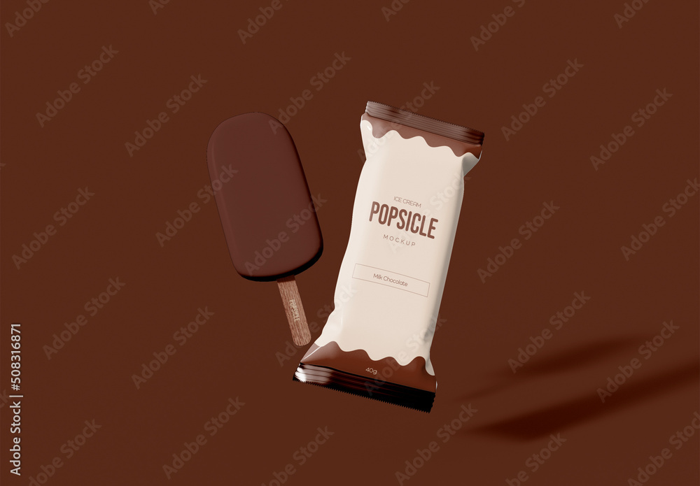 Ice Cream Packaging Mockup Stock Template Adobe Stock