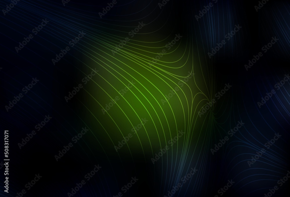 Dark Green vector template with repeated sticks. Dark Green vector template with repeated sticks.