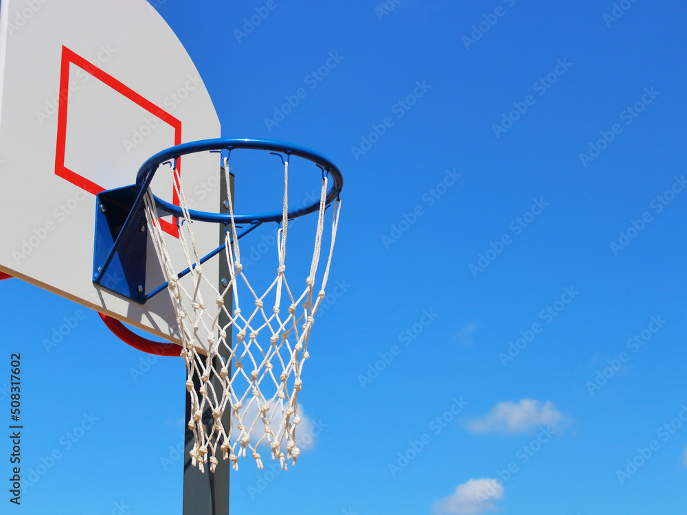 basketball basket for sports entertainment against the sky