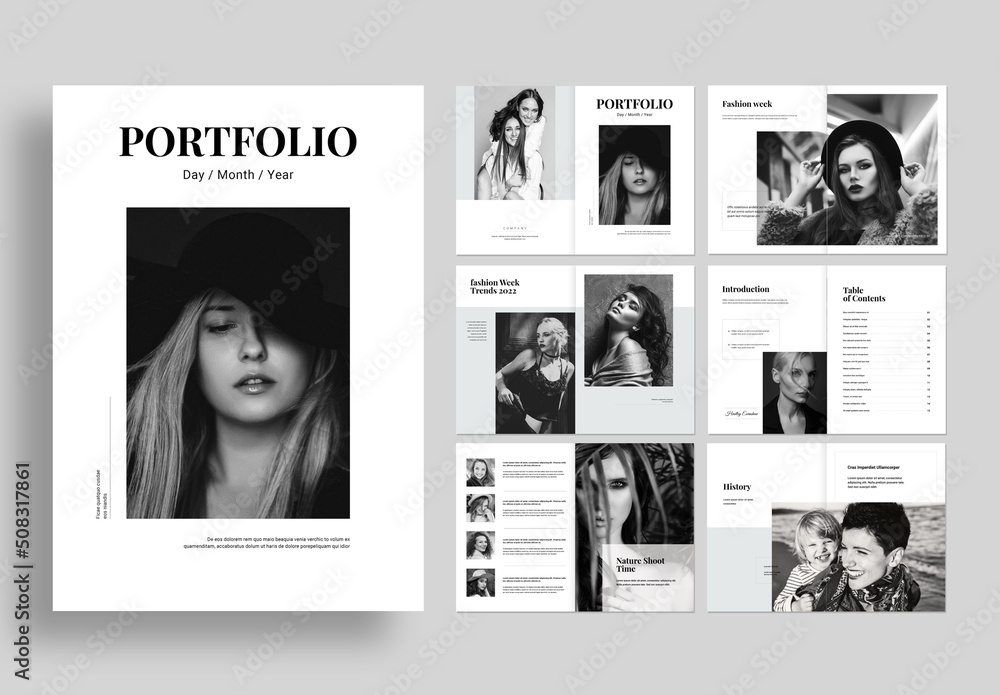 Fashion Portfolio Stock Template Adobe Stock Fashion Portfolio Stock Template Adobe Stock