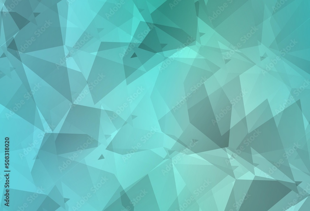 Light Green vector template with chaotic poly shapes. Light Green vector template with chaotic poly shapes.