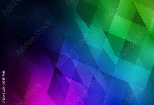 Dark Multicolor vector pattern in square style.