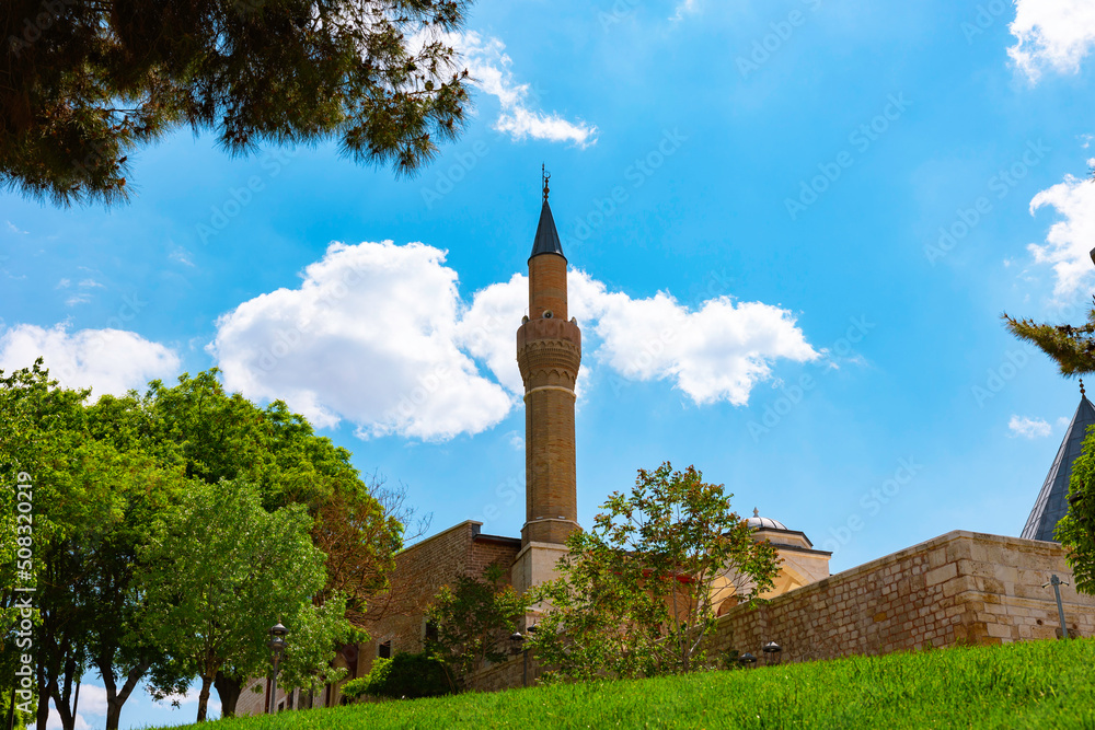 Alaaddin Keykubad Mosque in Konya. Islamic architecture background photo