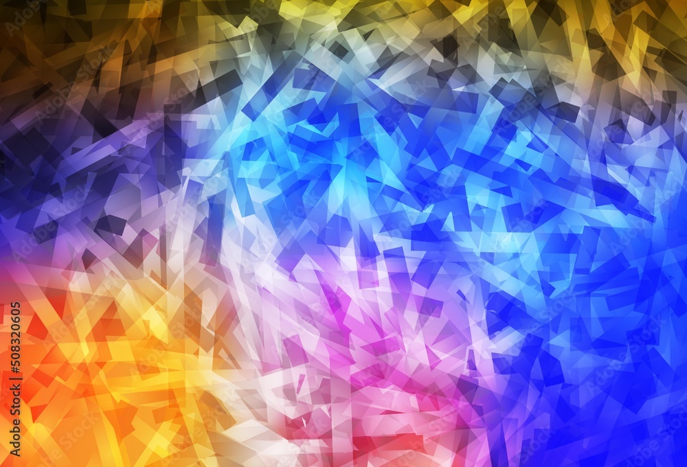 Light Multicolor vector template with repeated sticks.