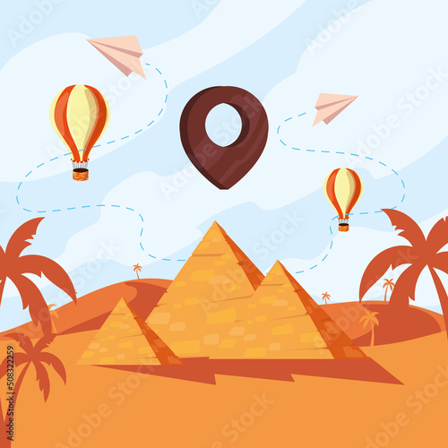 tourism on giza pyramid