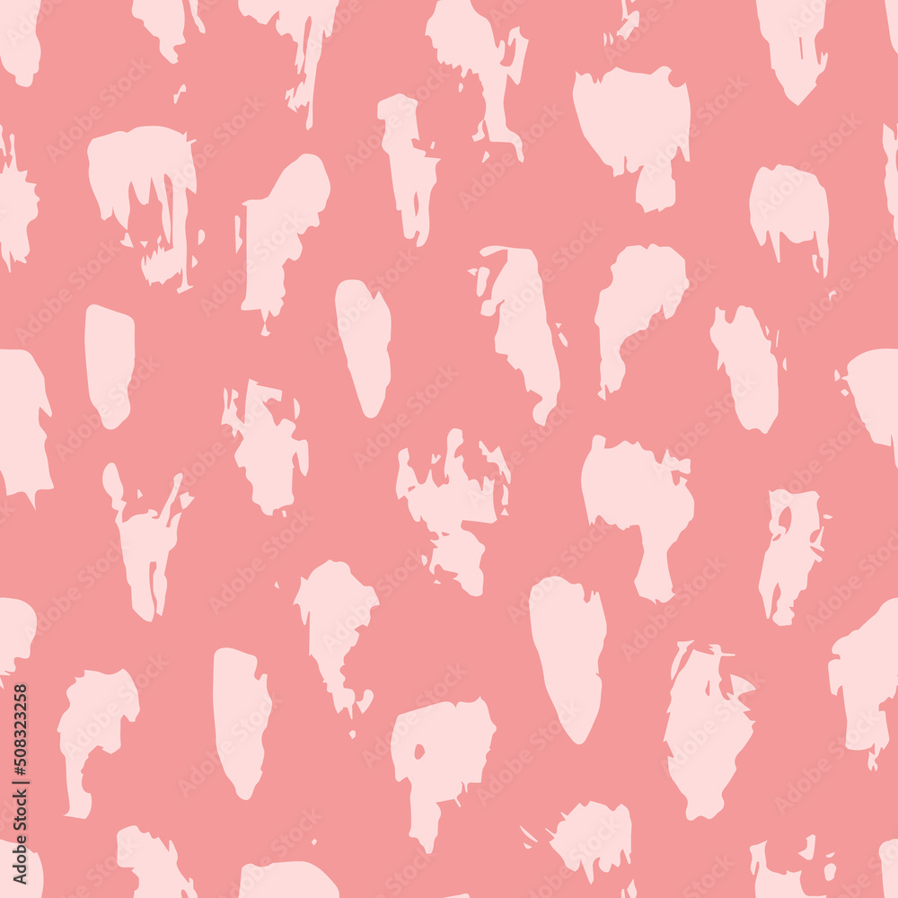Fototapeta premium Vector seamless pattern with paint brush texture. Design for textile, wallpaper, wrapping paper, stationery.