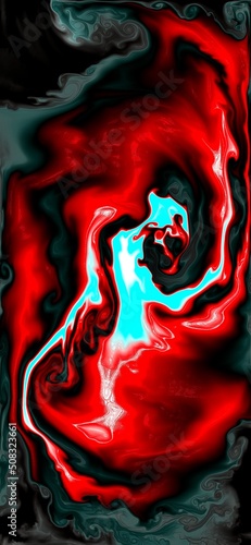 red and green abstract