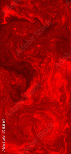red background