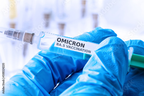 covid-19 omicron ba.5 variant vaccination concept