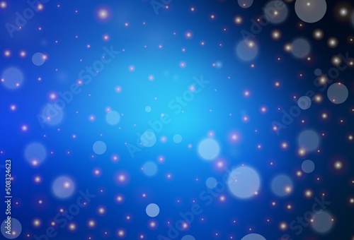 Dark BLUE vector background in Xmas style.