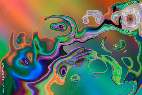 Abstract fantasy textured multicolored background.