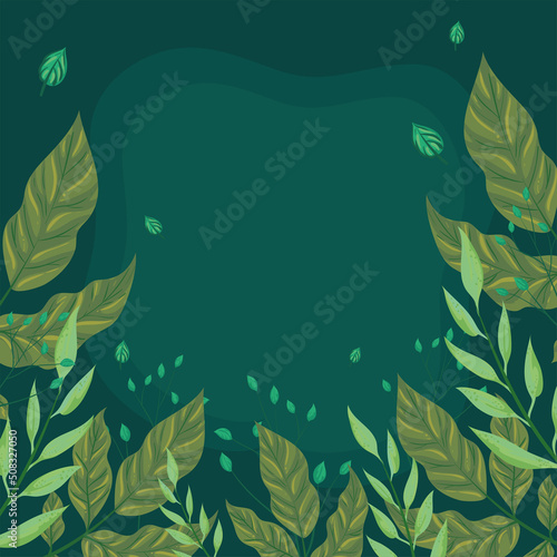 poster of green leaves