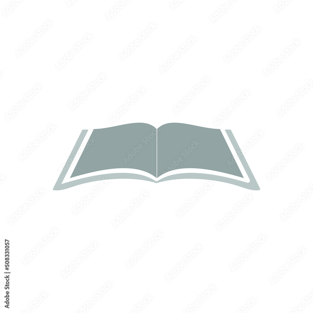 minimal flat educational logo design book icon illustration minimal flat educational logo design book icon illustration