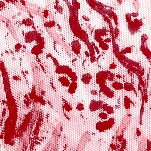 Animal Textile Background. Red Dot Texture