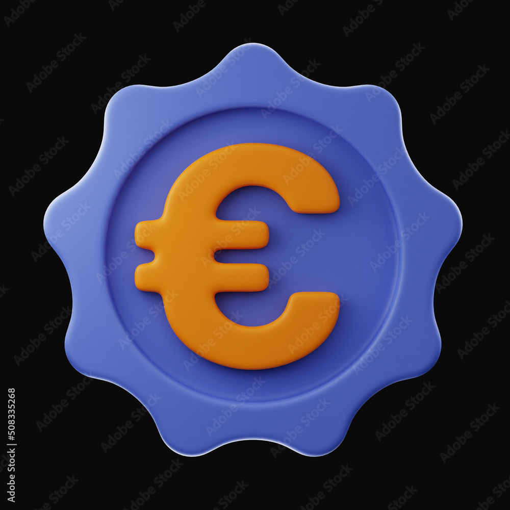 Premium Online Shopping Icon 3d rendering on isolated background